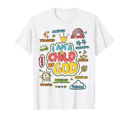 Boy I Am A Child of God Christian Jesus Faith Kids Toddler T-Shirt