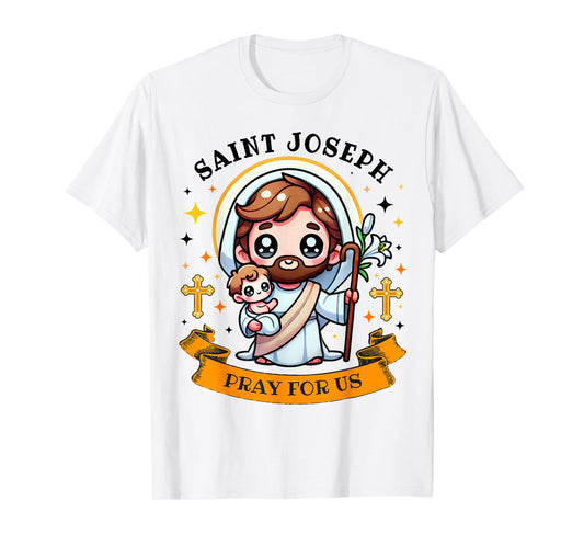 St Joseph Pray for Us Catholic Church for kids Toddler T-Shirt