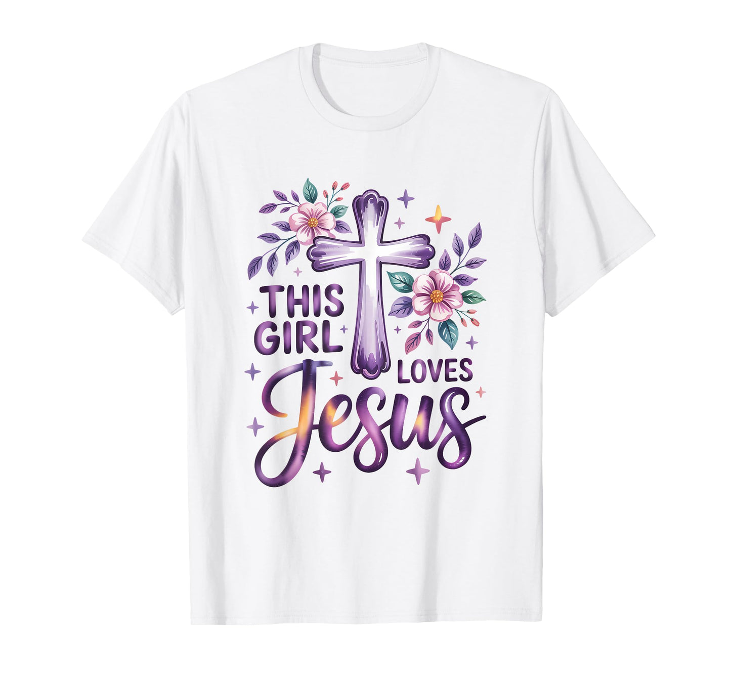 This Girl Loves Jesus Christian Girl Jesus T-Shirt