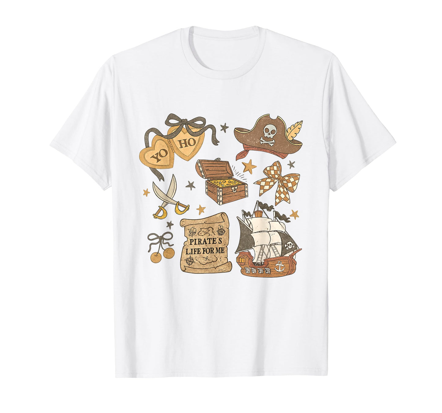 Yo Ho Yo Ho a Pirate's Life for Me Funny Pirate Saying T-Shirt