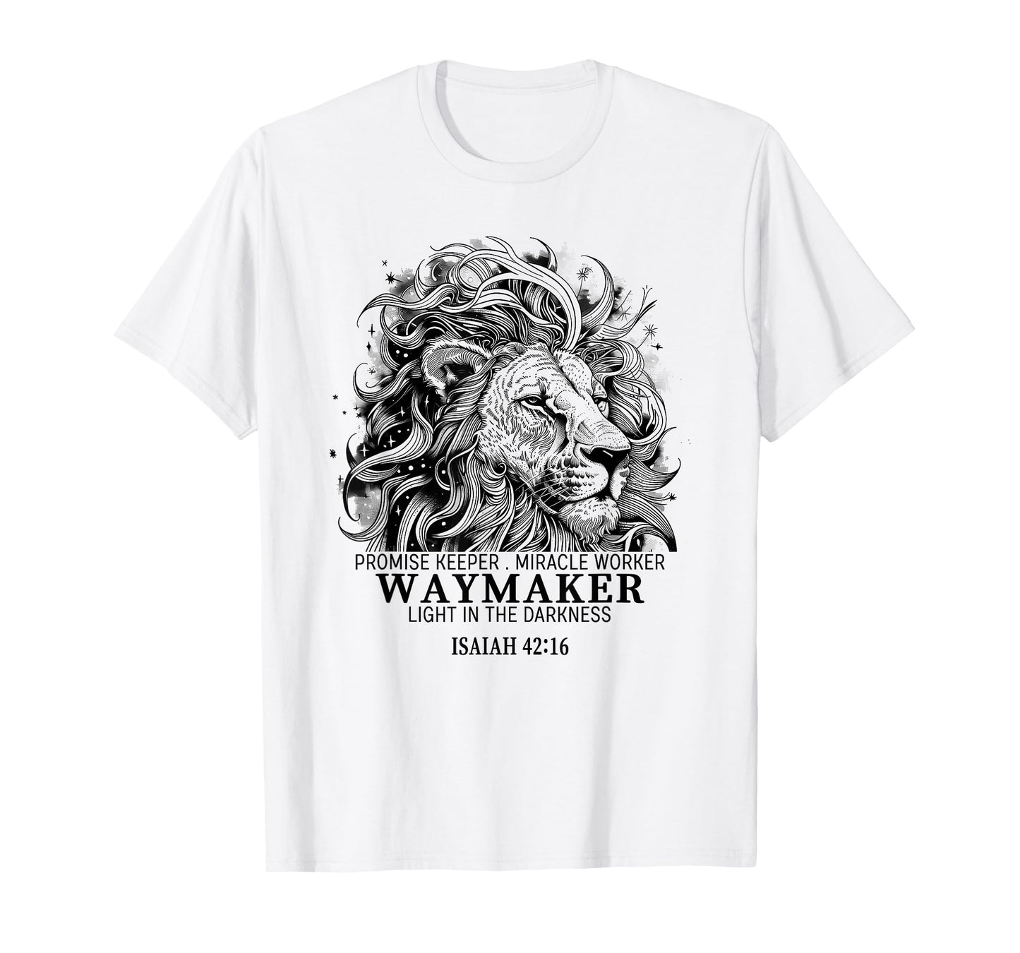 Waymaker Shirt Men Women Kids Faith Christian Lion Gift T-Shirt