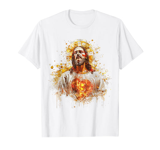 Sacred Heart of Jesus Catholic Devotion Faith T-Shirt