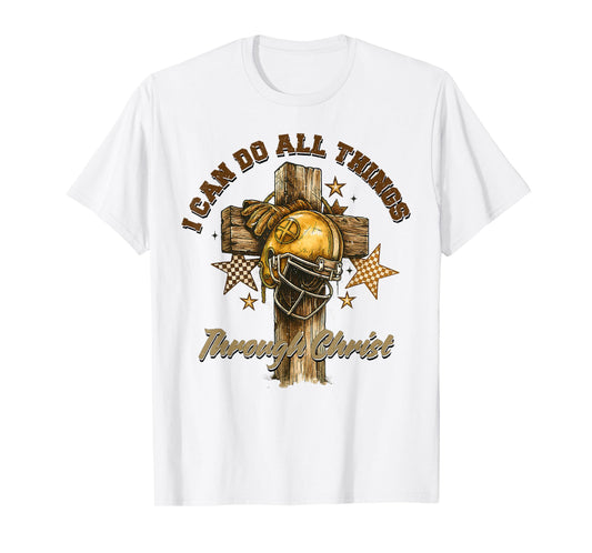 Fall Football Christian Fall Bible Spirit Christian Game Day T-Shirt