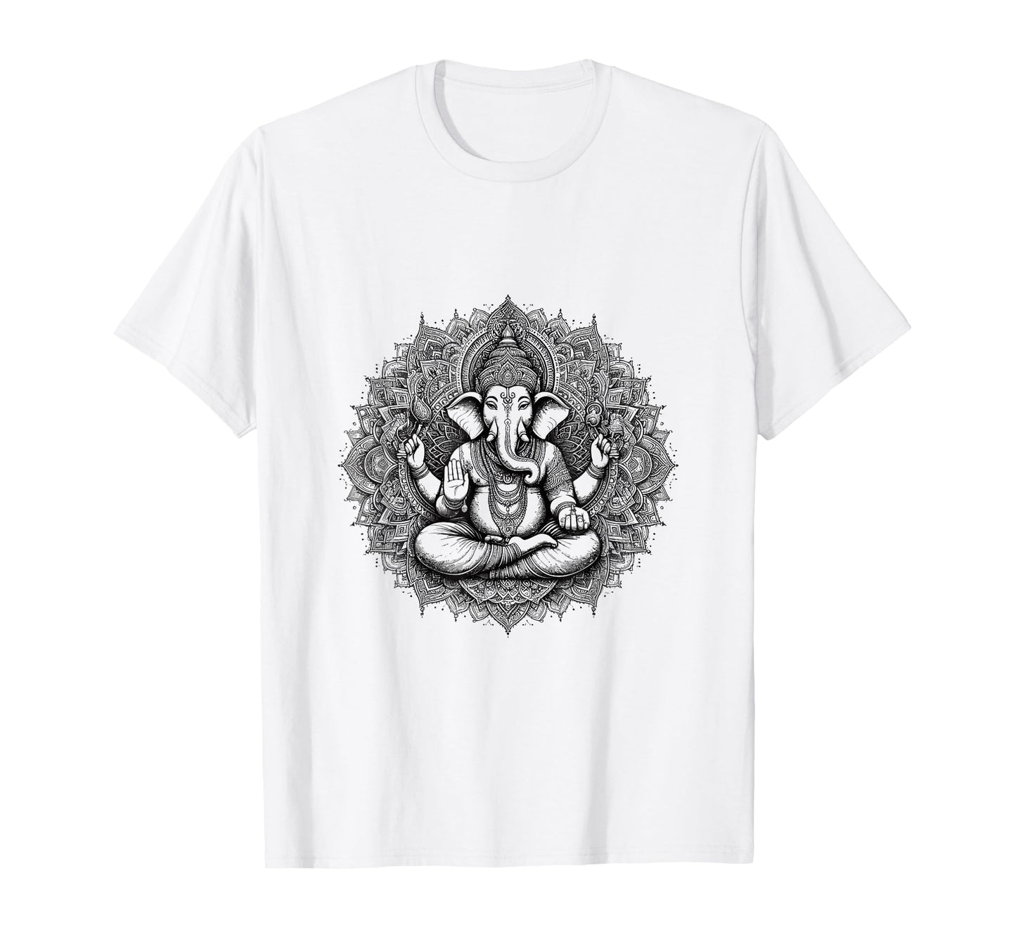 Ganesh Symbol Yoga Hindu Elephant God Ganesha Puja T-Shirt
