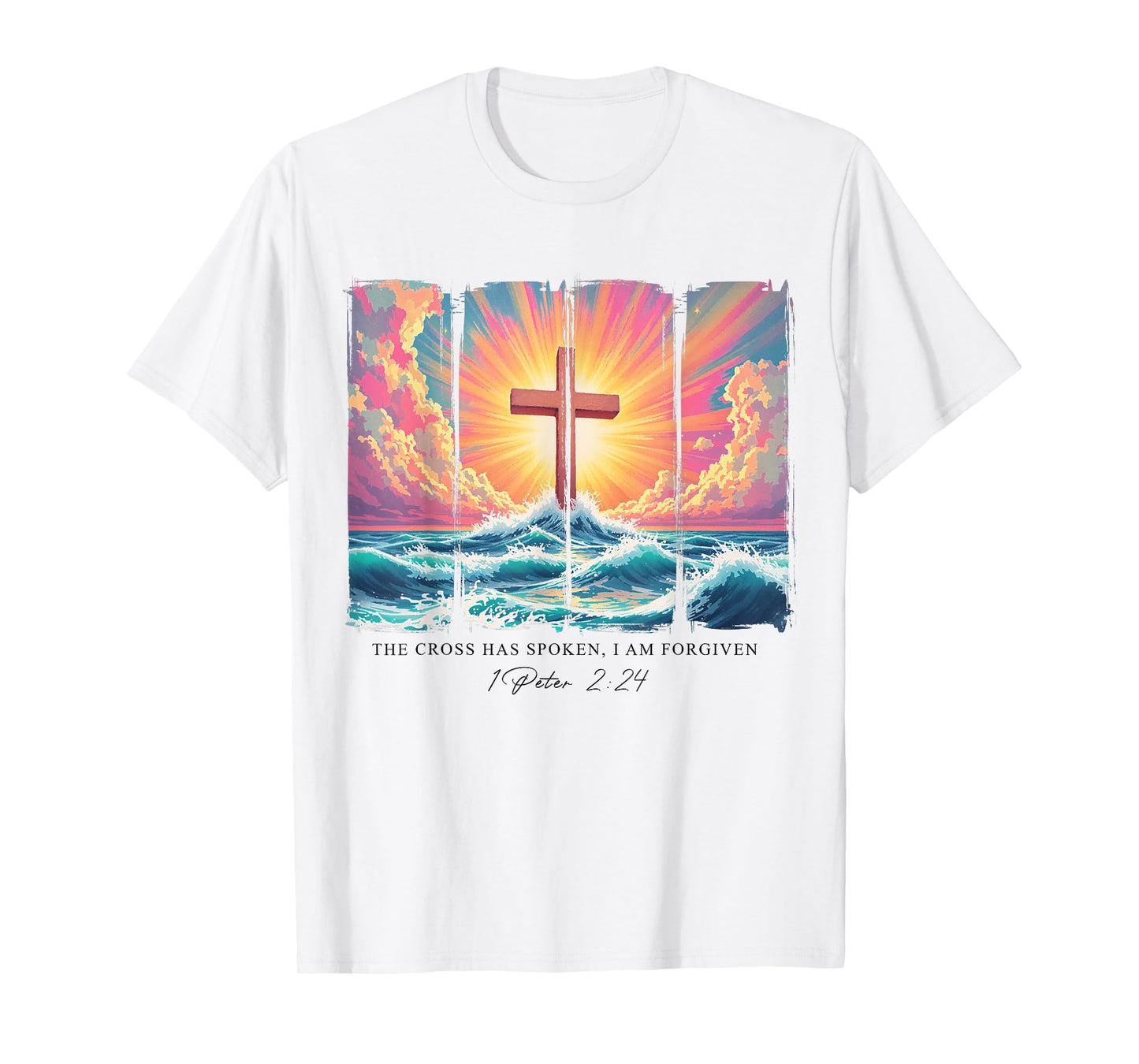 The Cross Has Spoken I'm Forgiven Bible Verse Scipture Faith T-Shirt