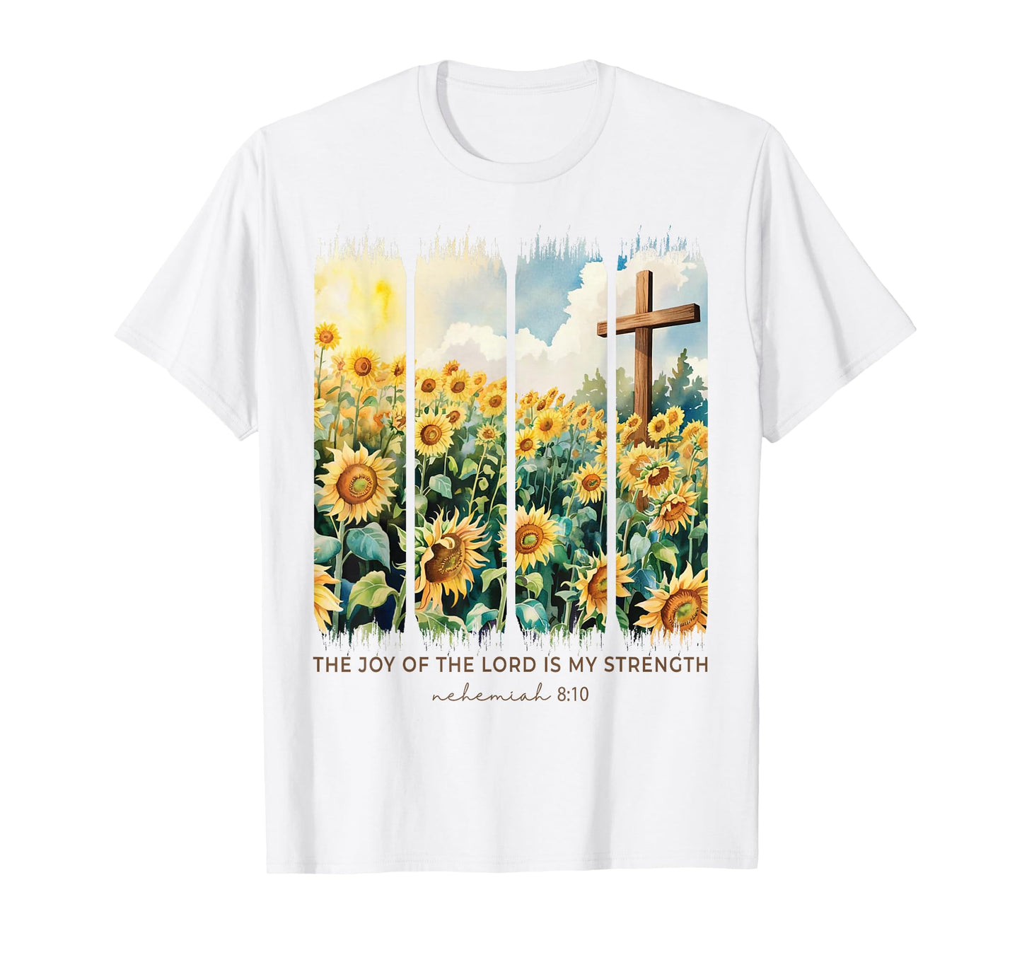 The Joy of The Lord is My Strength Christian Faith Women Her T-Shirt