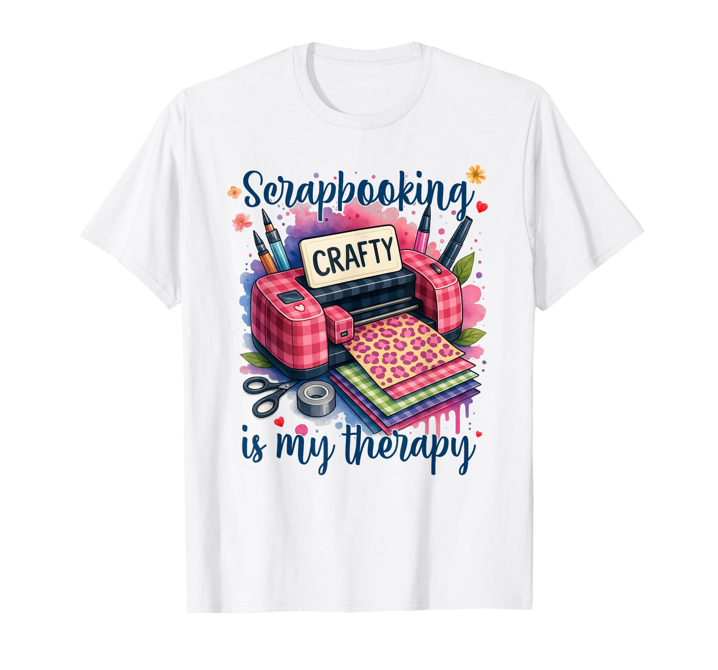 Scrapbooker Scrapbooking Crafting Scrapbooking Is My Therapy T-Shirt