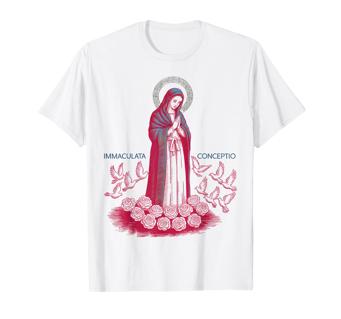 Immaculata Conception Virgin Mary Catholic Religious Artwork T-Shirt
