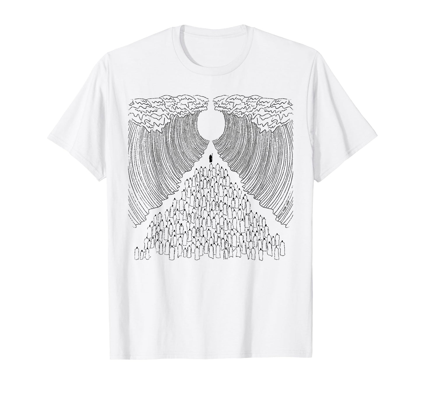 Parting of The Red Sea Christian Faith Apparel T-Shirt