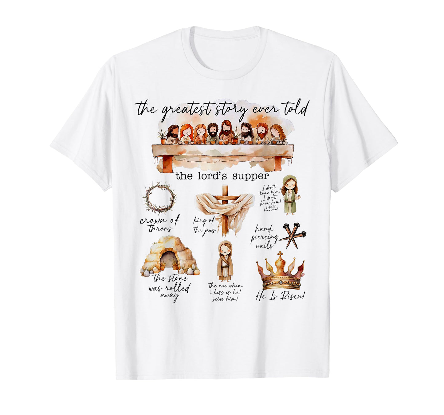 Easter Story The Greatest Story Ever Told Christian Easter T-Shirt