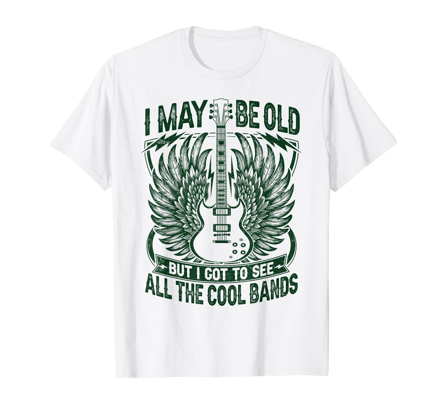 I May Be Old But I Got To See All The Cool Band Rock Concert T-Shirt
