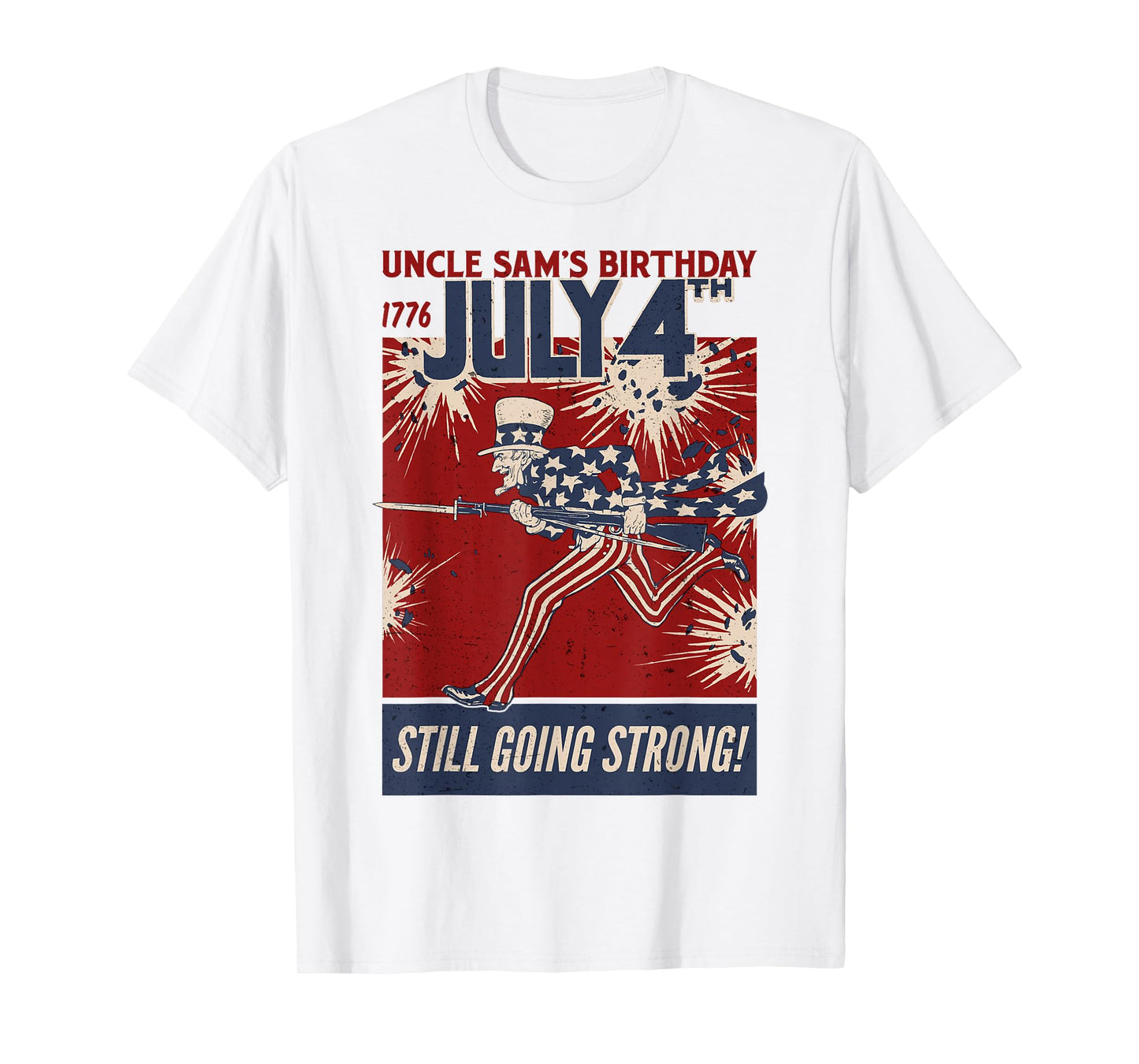 Uncle Sam's Birthday Vintage T-Shirt