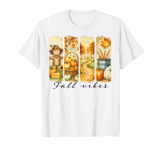 Fall Vibes Autumn Fall Country Life Women Girls Farmers T-Shirt