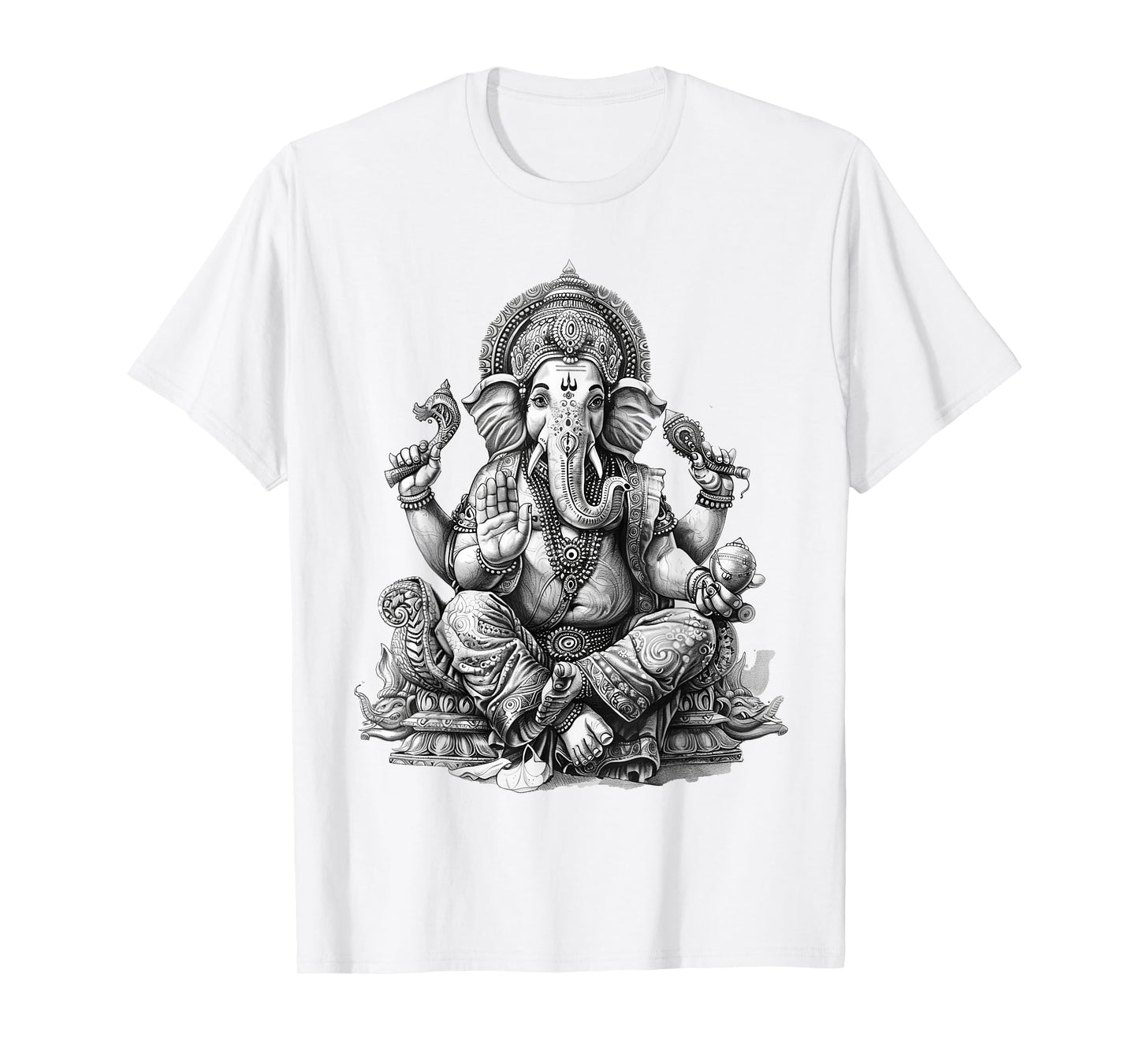 Ganesh spiritual hindu god elephant yoga meditation T-Shirt