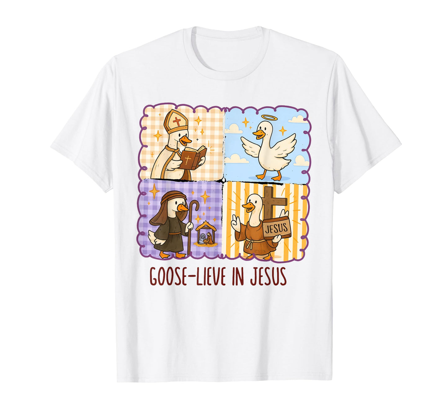 Goose-Lieve in Jesus Christian Fall Funny Goose Faith Autumn T-Shirt