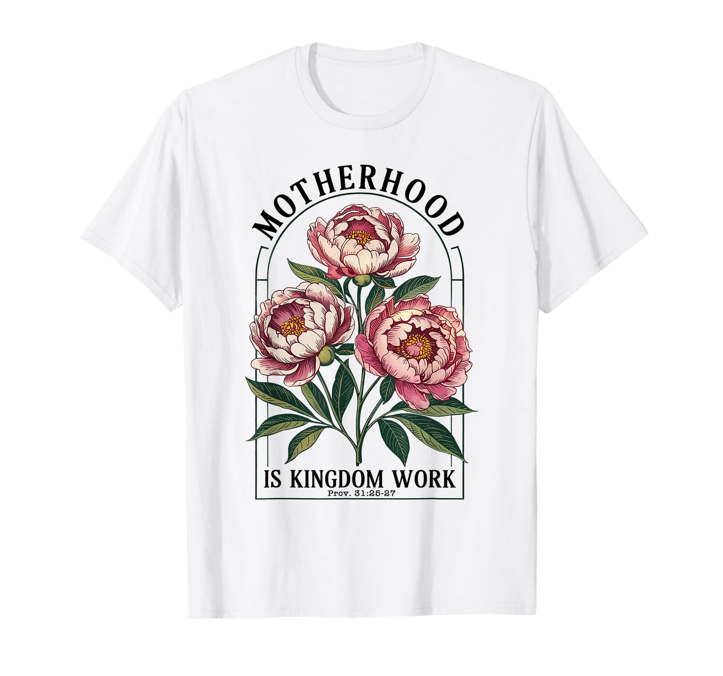 Motherhood Is Kingdom Work Mothers Day Christian T-Shirt