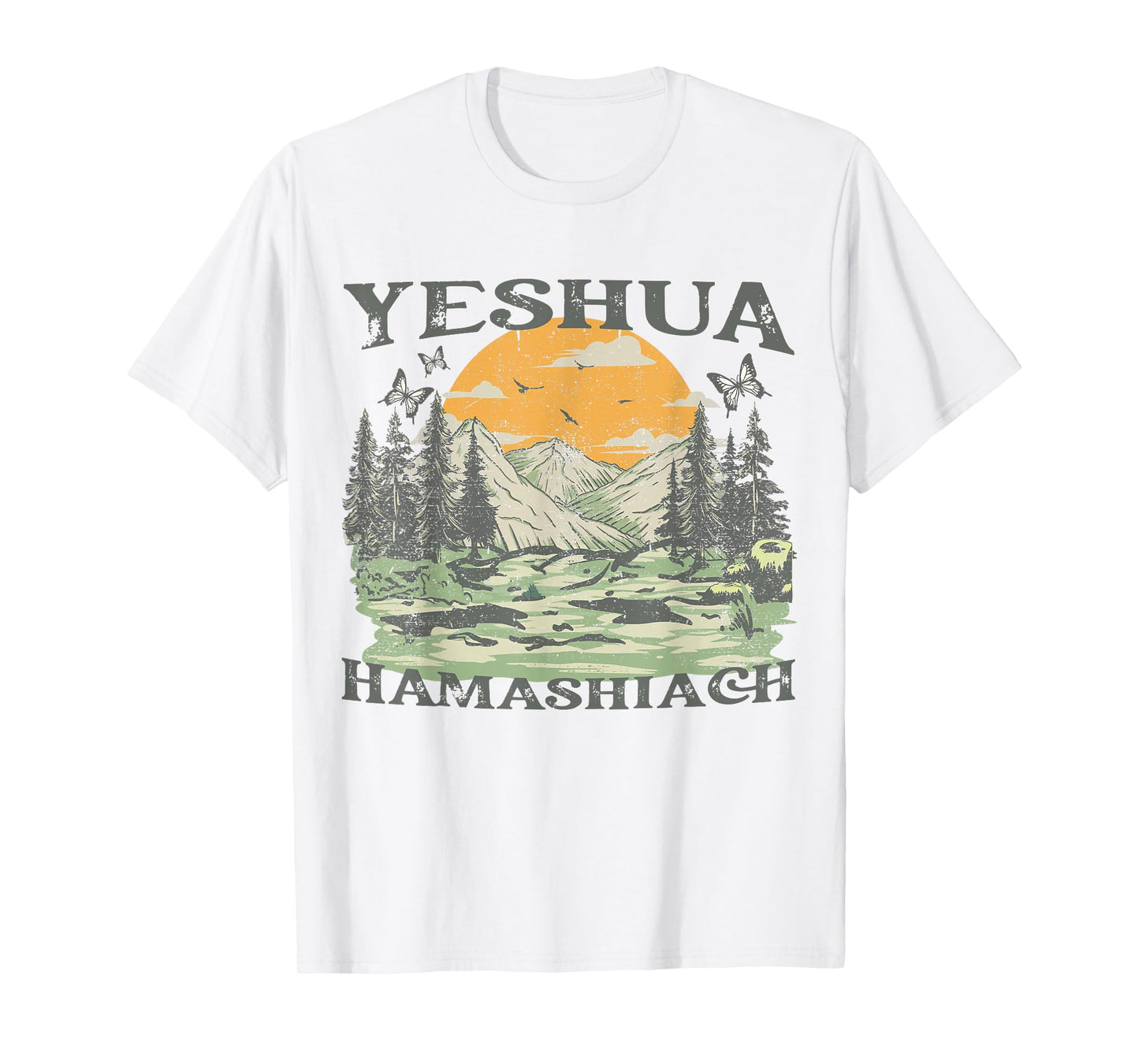 Yeshua Hamashiach Jesus Scripture Christian Bible Faith T-Shirt