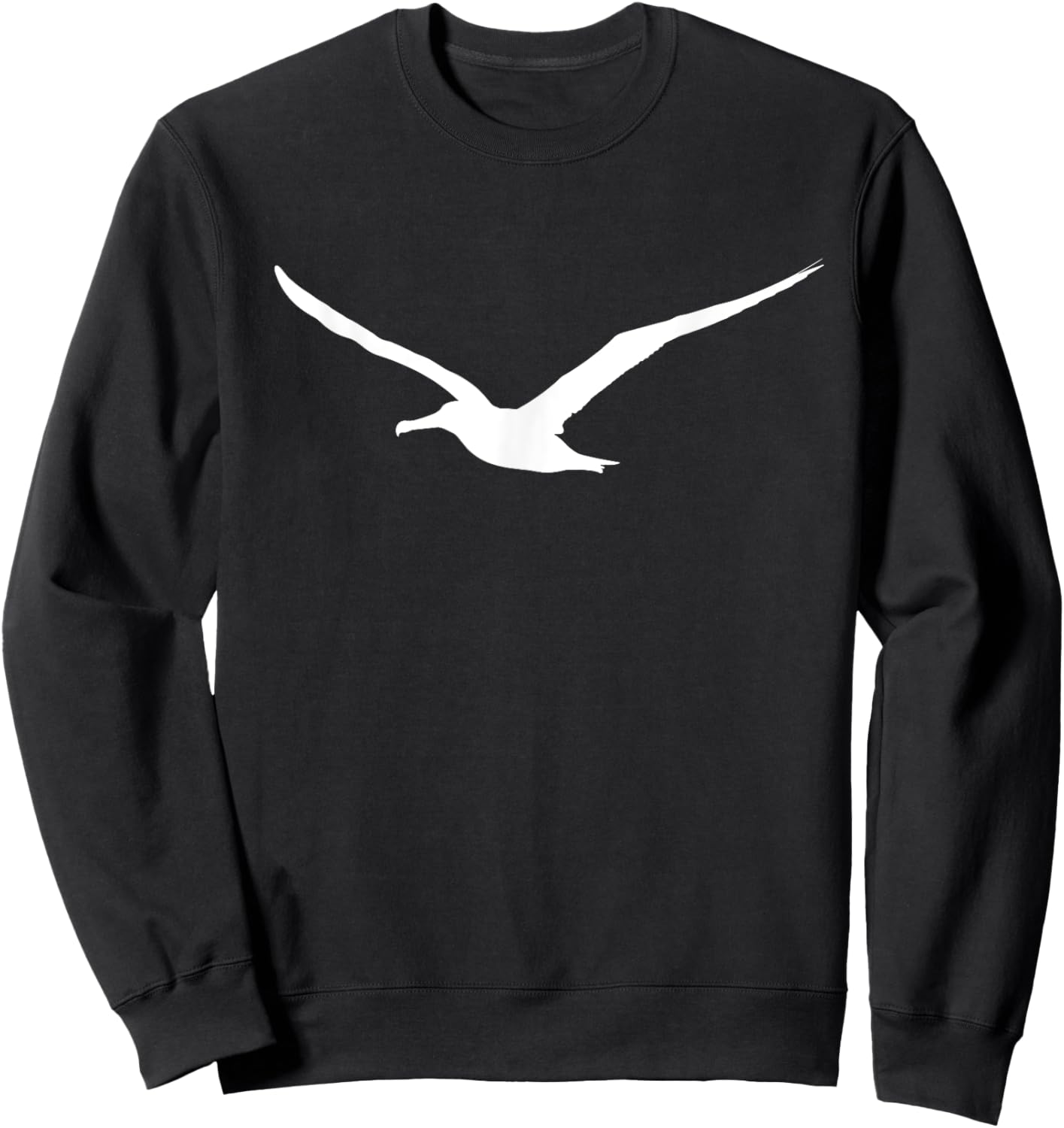 Flying Albatross Seagull Gull Bird Lover Gift Men Women Kids Sweatshirt - Sweatshirt | Black