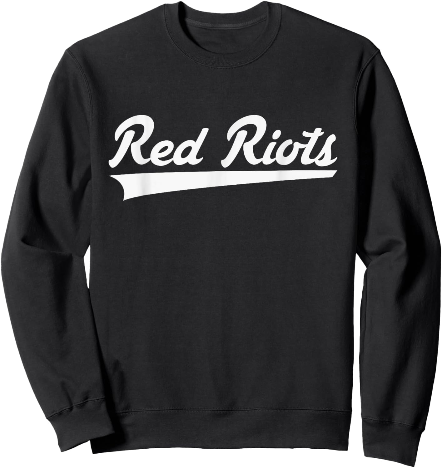South Portland Red Riots Vintage Swoosh Sweatshirt - Sweatshirt | Black
