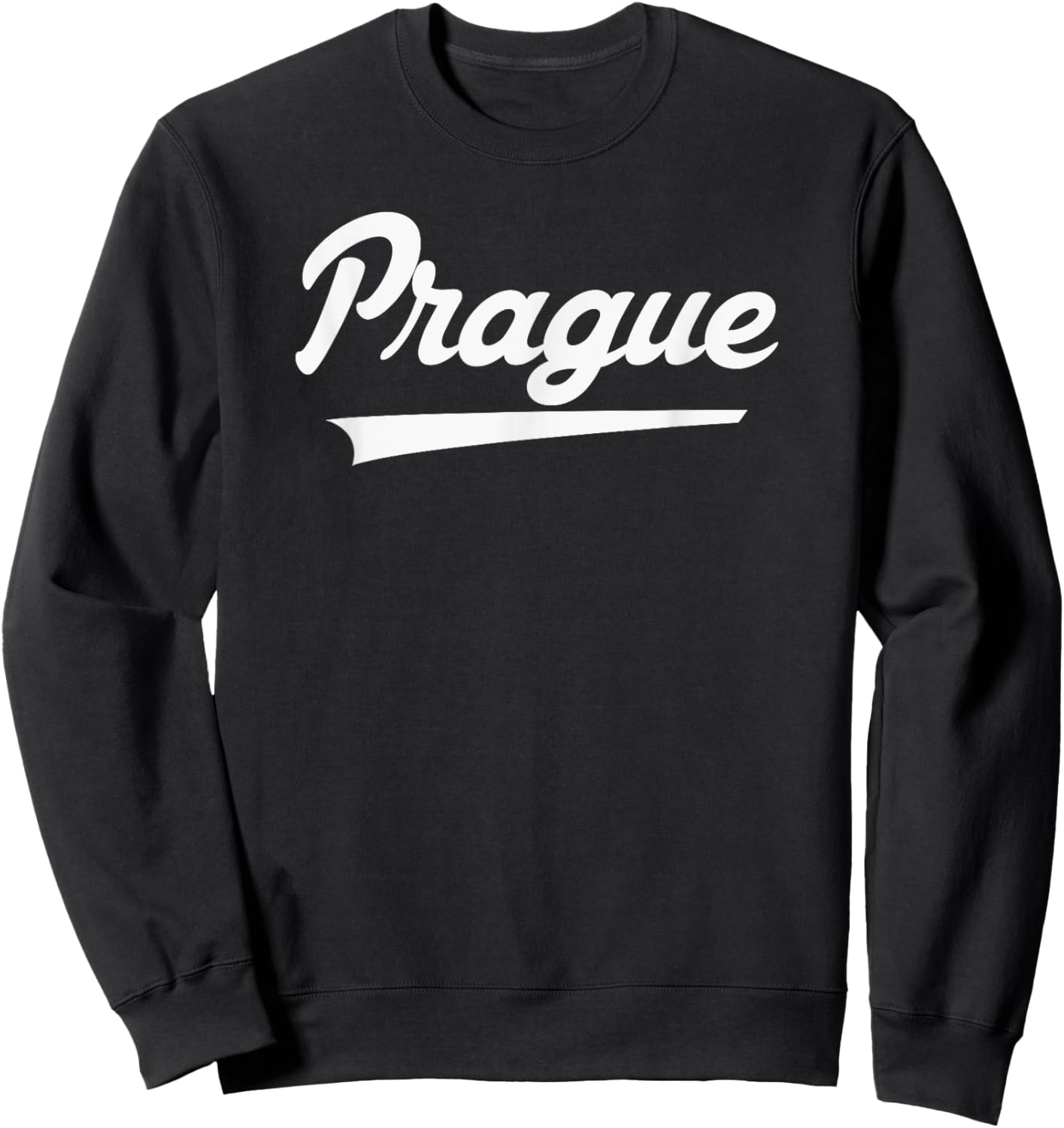 Prague High School Vintage Swoosh Sweatshirt - Sweatshirt | Black