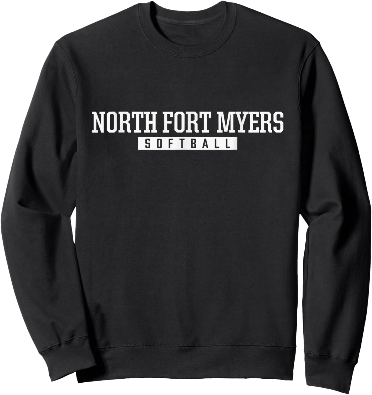 North Fort Myers High School Softball Sweatshirt - Sweatshirt | Black