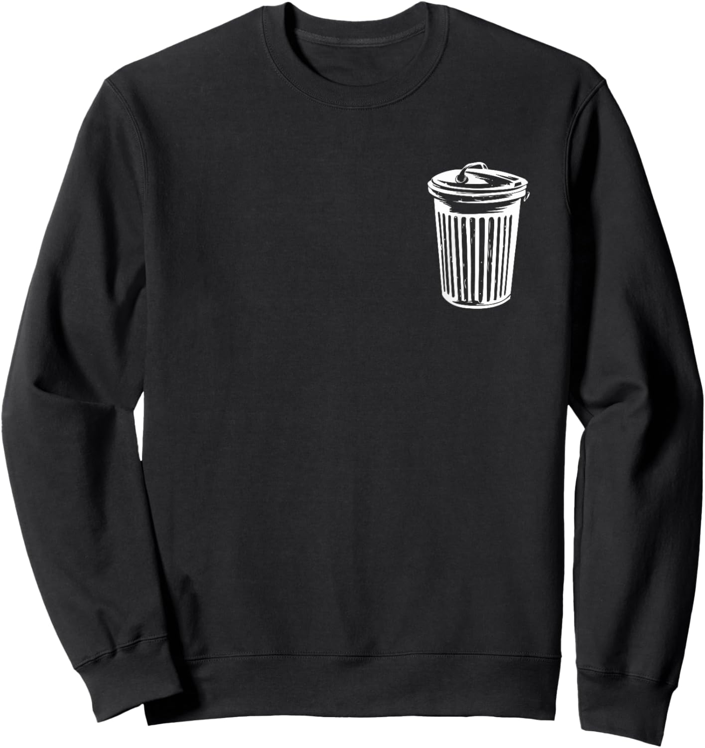 Trash Can Halloween Costume Garbage Can Trashcan Costume Sweatshirt - Sweatshirt | Black