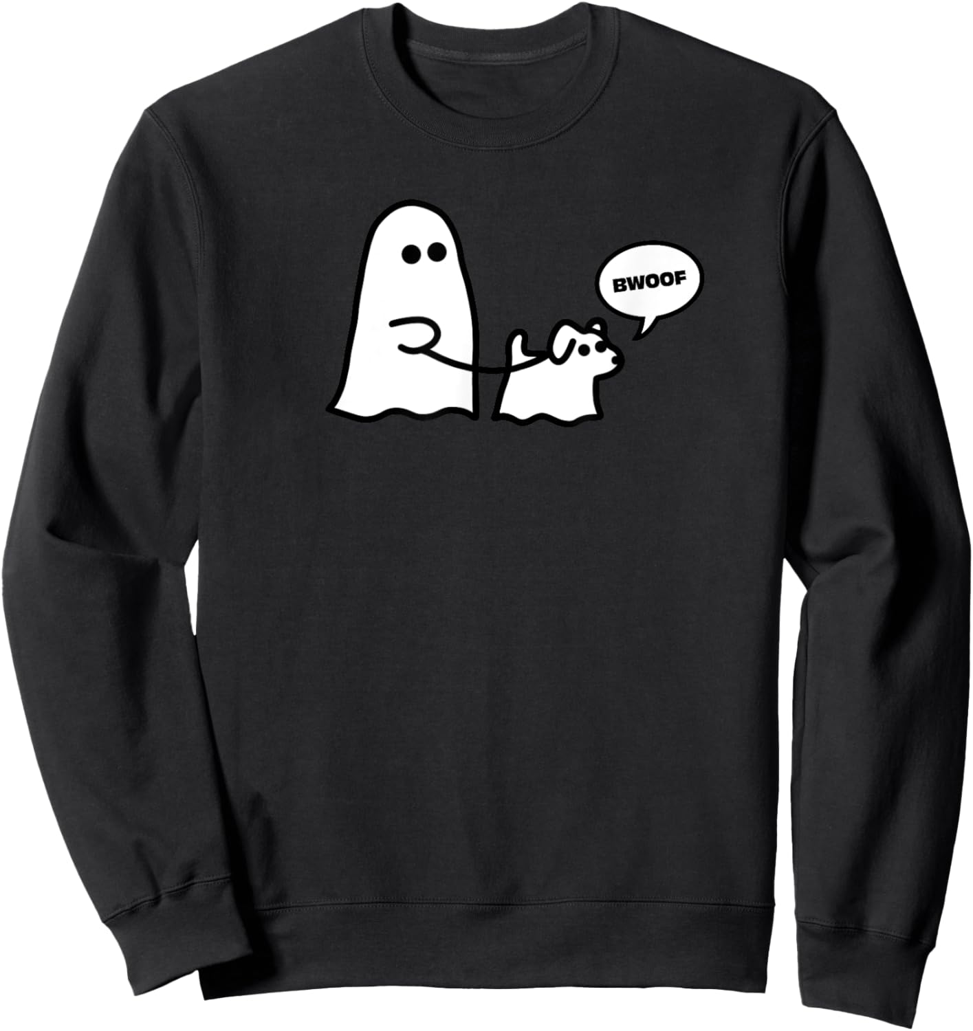 Ghost Walking Ghost Dog Bwoof Men Women Kids Sweatshirt - Sweatshirt | Black