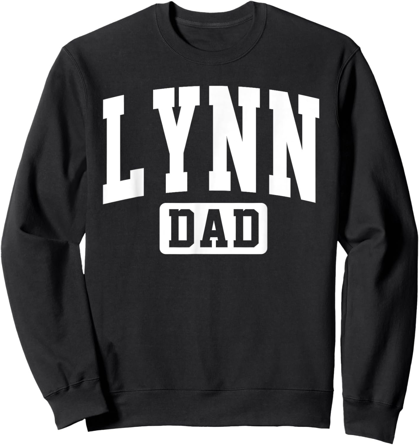 Lynn University (Boca Raton) Dad Father Arch Vintage Family Sweatshirt - Sweatshirt | Black
