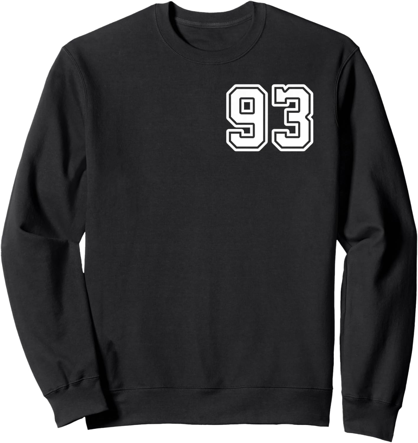 Number 93 Shirt #93 Player Sports Team Men Women Kids Sweatshirt - Sweatshirt | Black