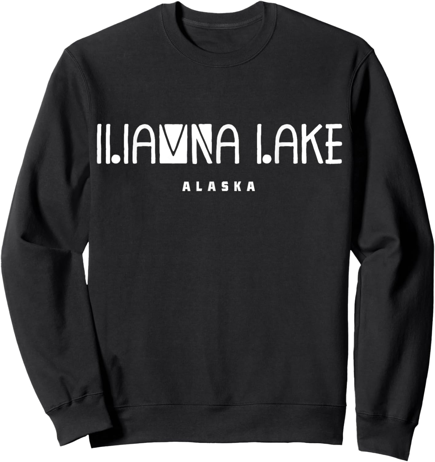 Iliamna Lake Alaska Sweatshirt - Sweatshirt | Black
