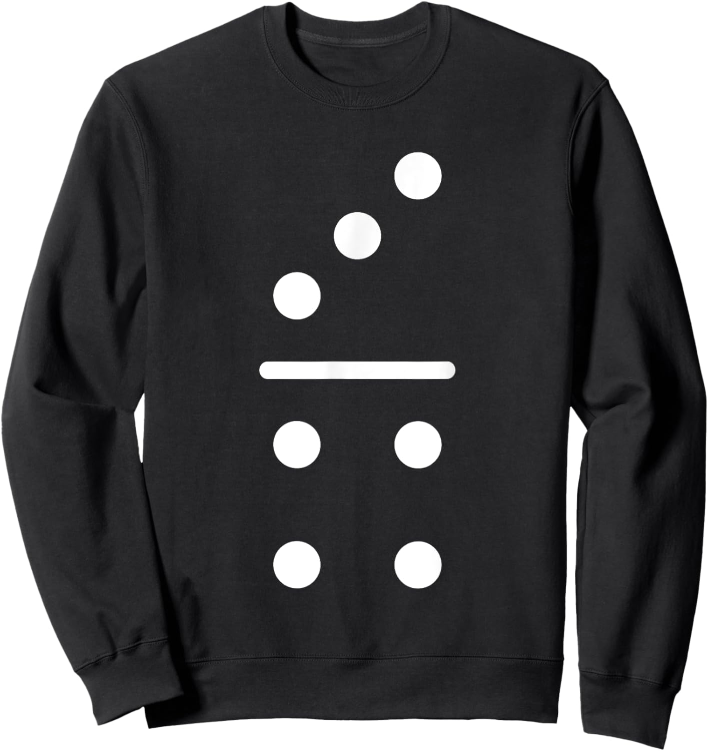 Domino Game 3 4 Dots Matching Halloween Group Costume Sweatshirt - Sweatshirt | Black