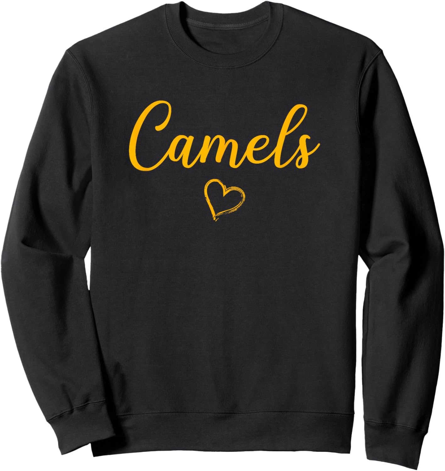 Campbell County Camels Above Small Heart Sweatshirt - Sweatshirt | Black