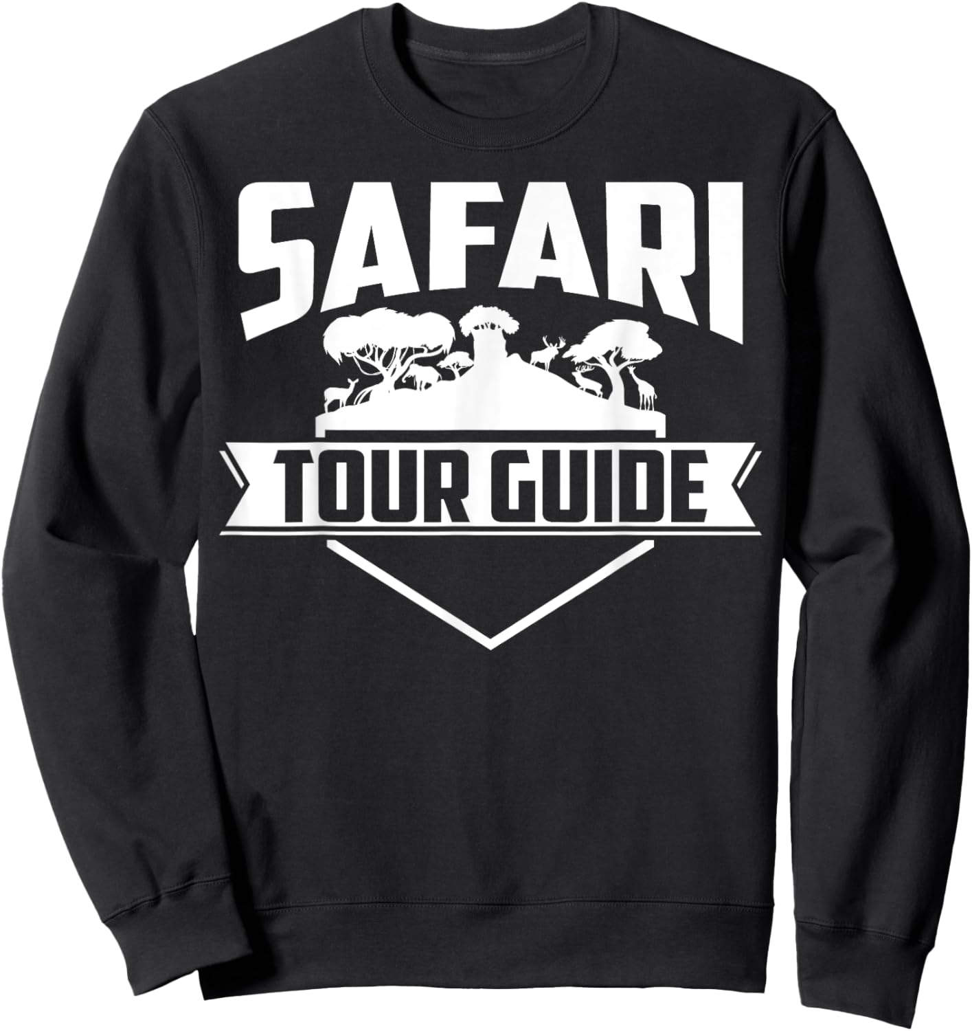 Cool Safari Tour Guide Design Women Zookeeper Safari Sweatshirt - Sweatshirt | Black