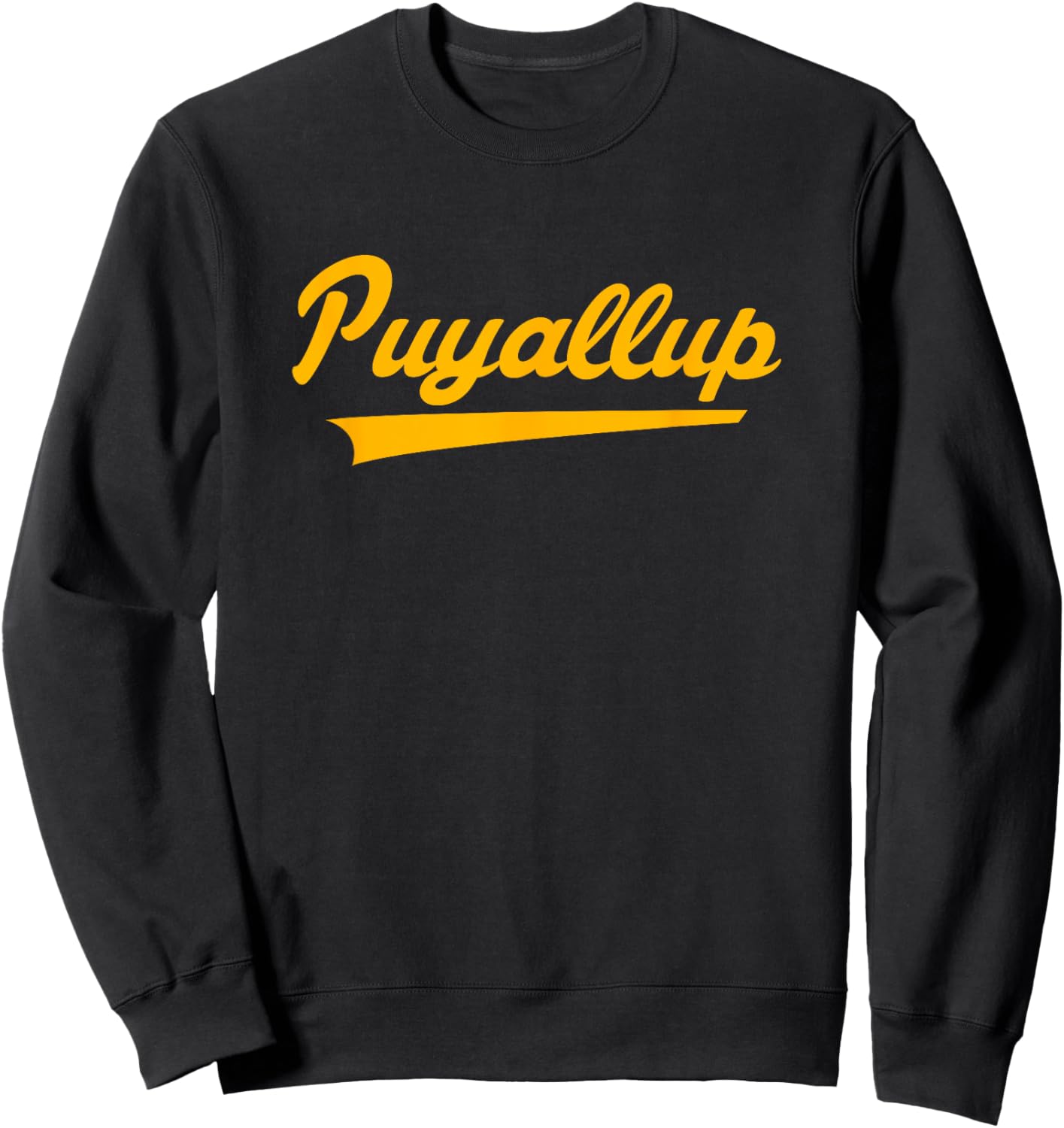 Puyallup High School Vintage Swoosh Sweatshirt - Sweatshirt | Black