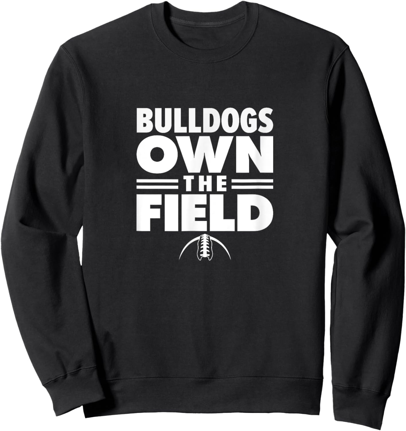 Heath Bulldogs Own the Field Sweatshirt - Sweatshirt | Black