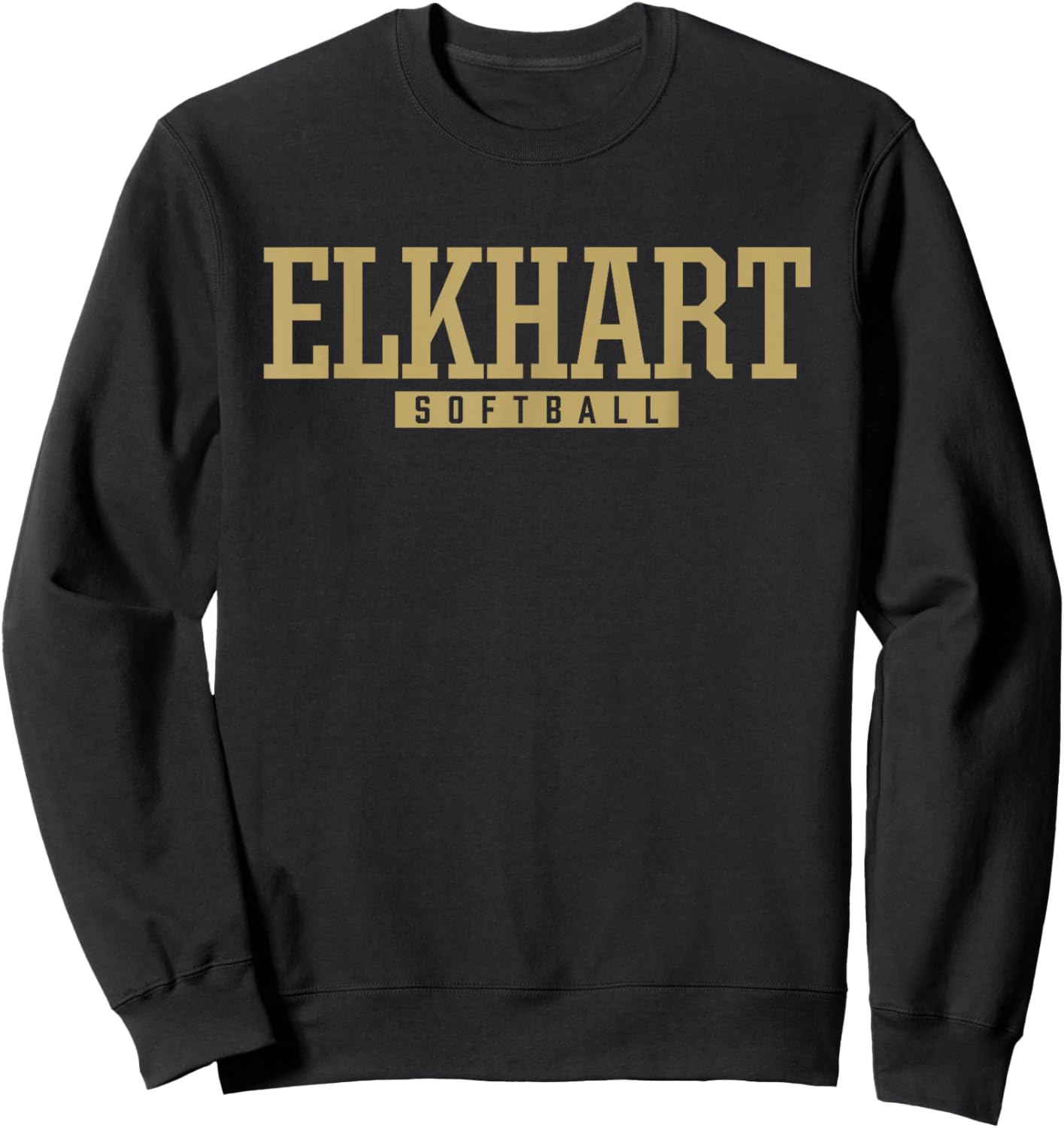 Elkhart High School Softball Sweatshirt - Sweatshirt | Black