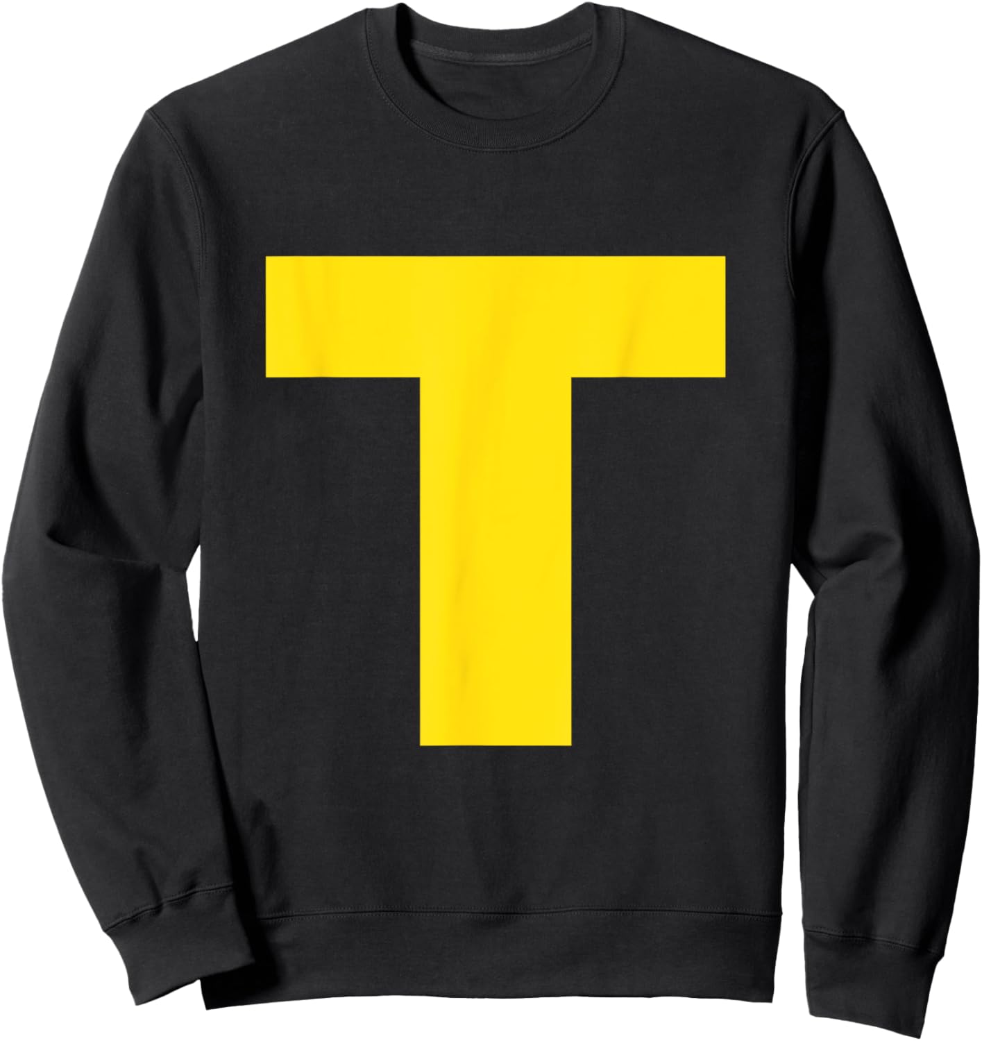 Letter T Funny Chipmunk Group Christmas Thanksgiving Costume Sweatshirt - Sweatshirt | Black