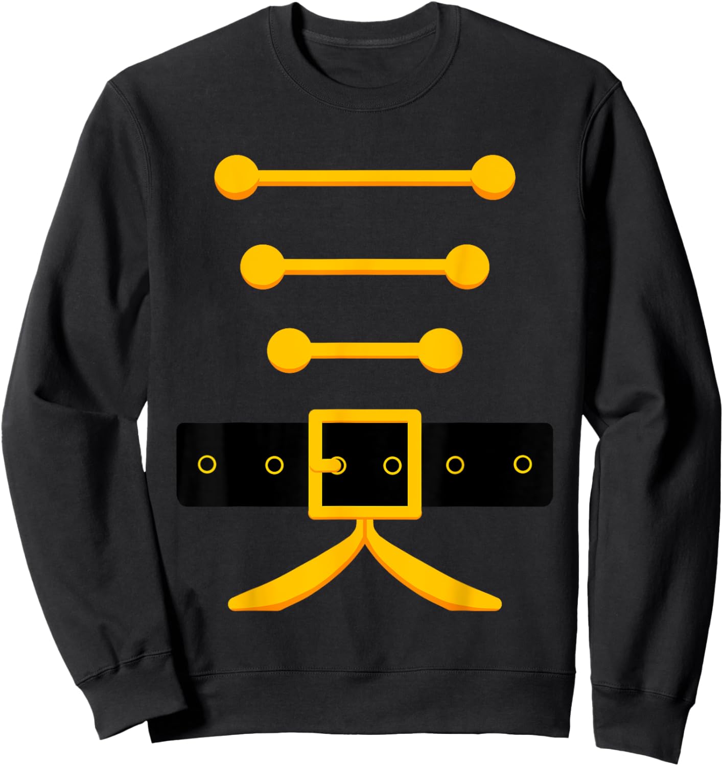 Funny Xmas Nutcracker Costume Uniform Matching Toy Soldier Sweatshirt - Sweatshirt | Black