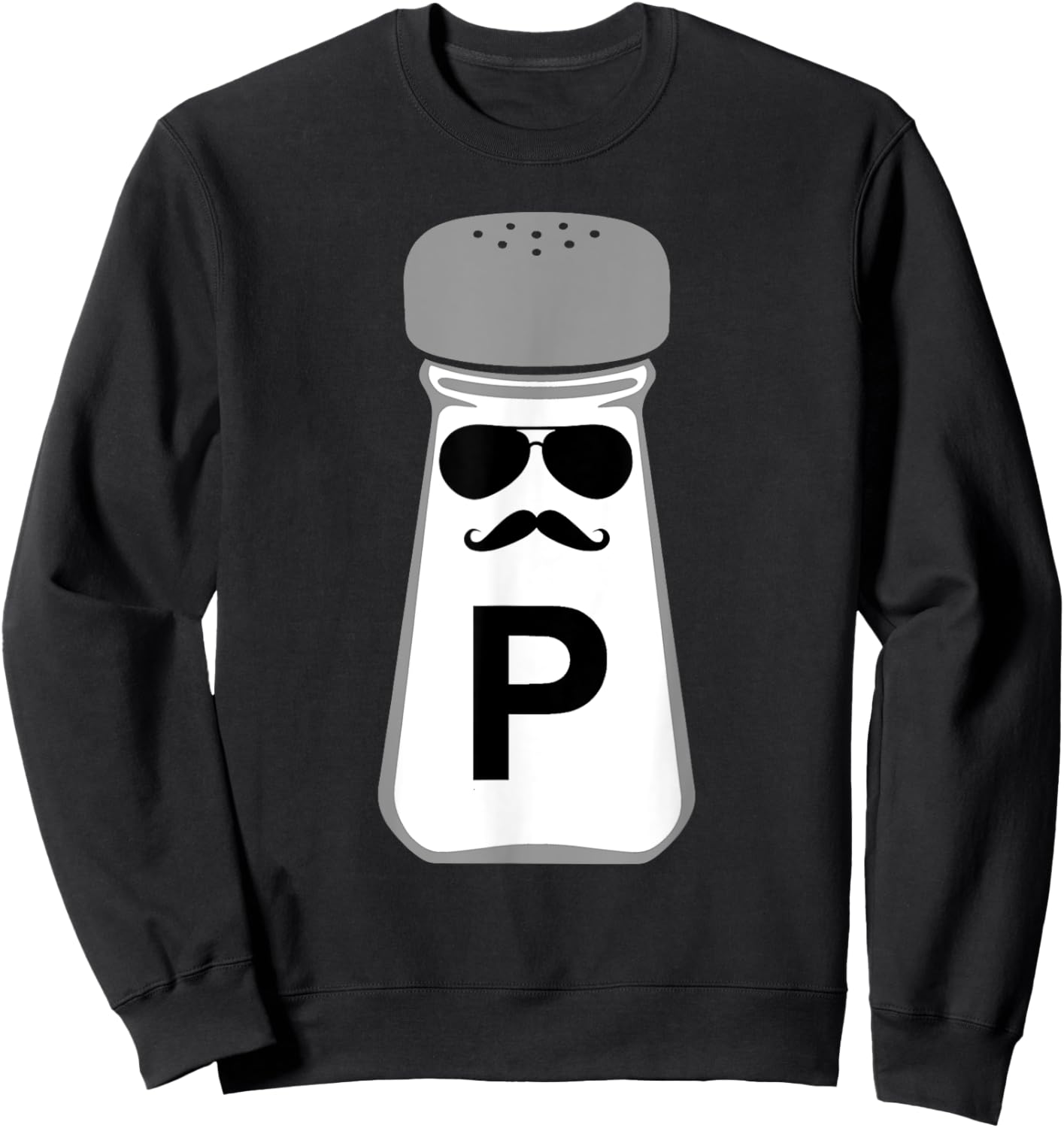 Salt And Pepper Halloween Costume Sweatshirt - Sweatshirt | Black