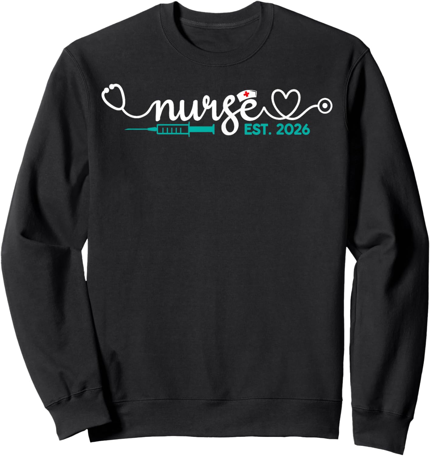 Graduate Nurse Est. 2026 RN Nursing School Graduation Gifts Sweatshirt - Sweatshirt | Black