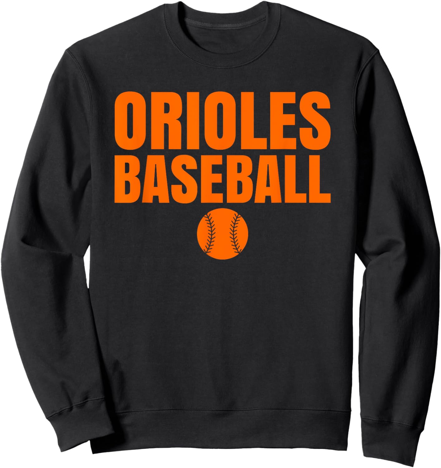 Warren Orioles Baseball Sweatshirt - Sweatshirt | Black