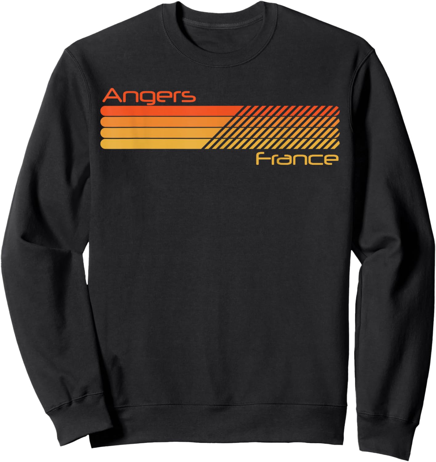 Retro Angers France Sweatshirt - Sweatshirt | Black