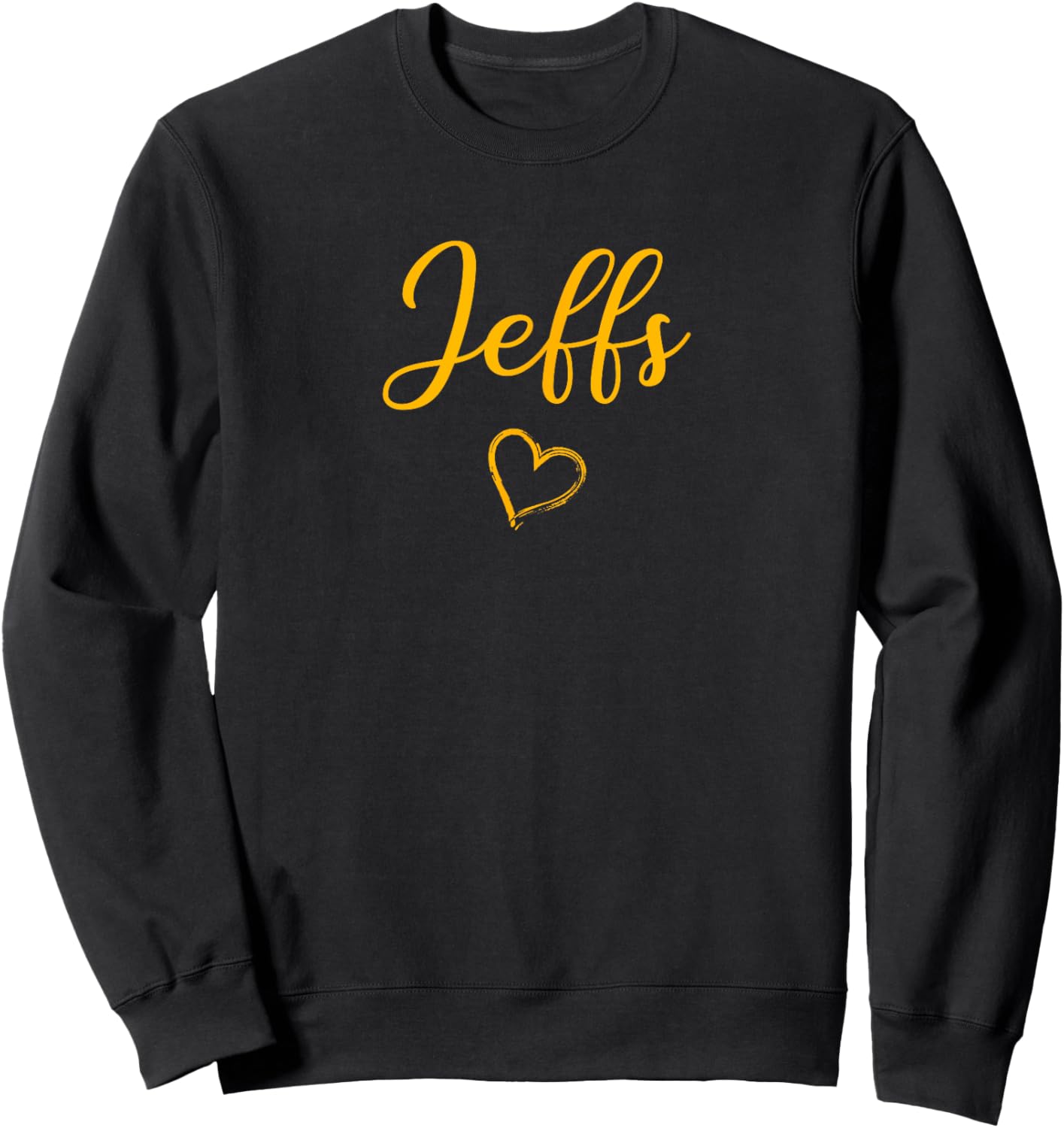 Fairbury Jeffs Above Small Heart Sweatshirt - Sweatshirt | Black