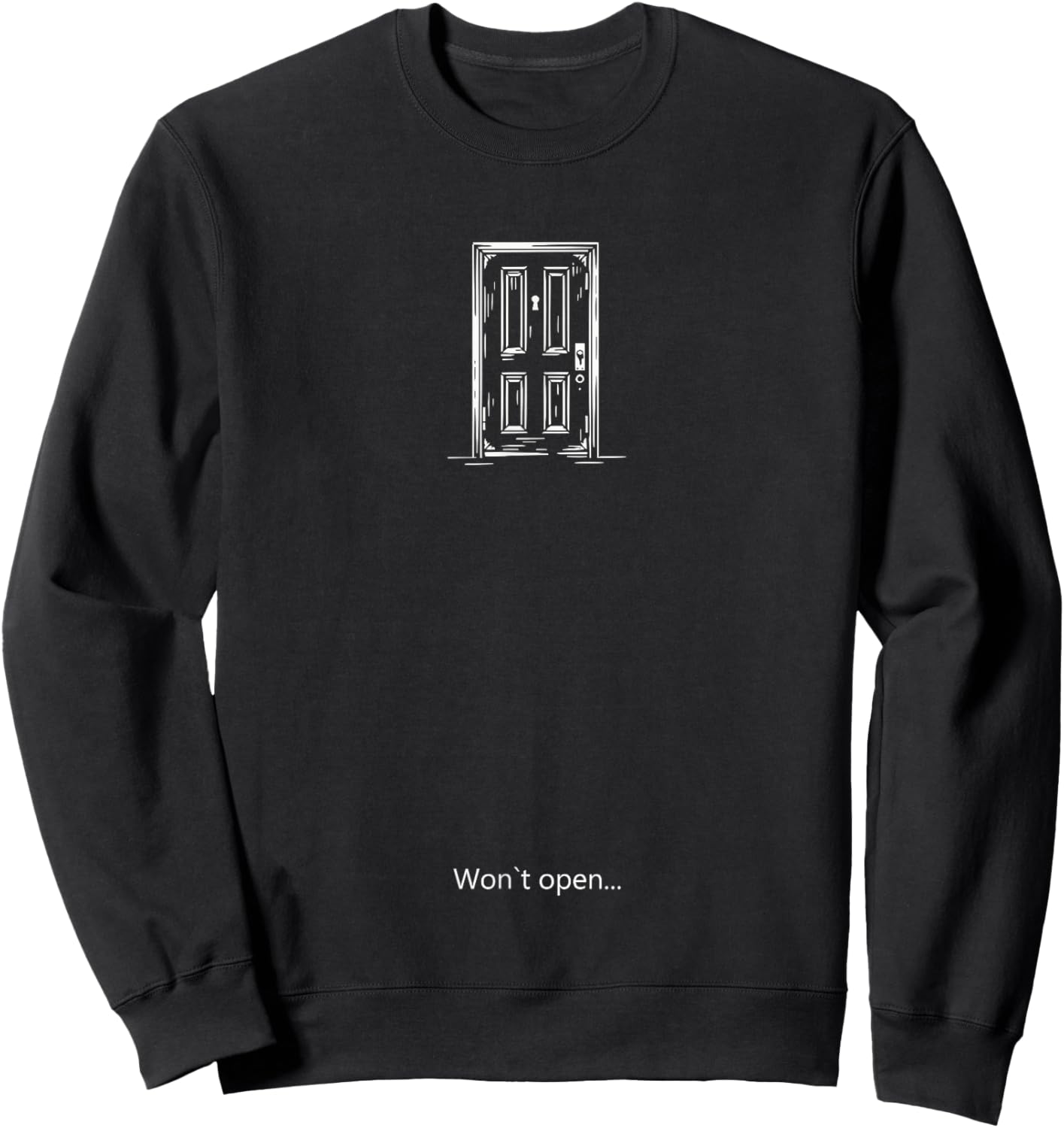You can't open these doors, for classic Men gamers. Sweatshirt - Sweatshirt | Black