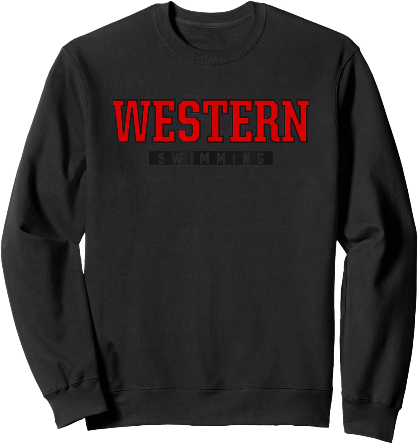 Western High School Swimming Sweatshirt - Sweatshirt | Black