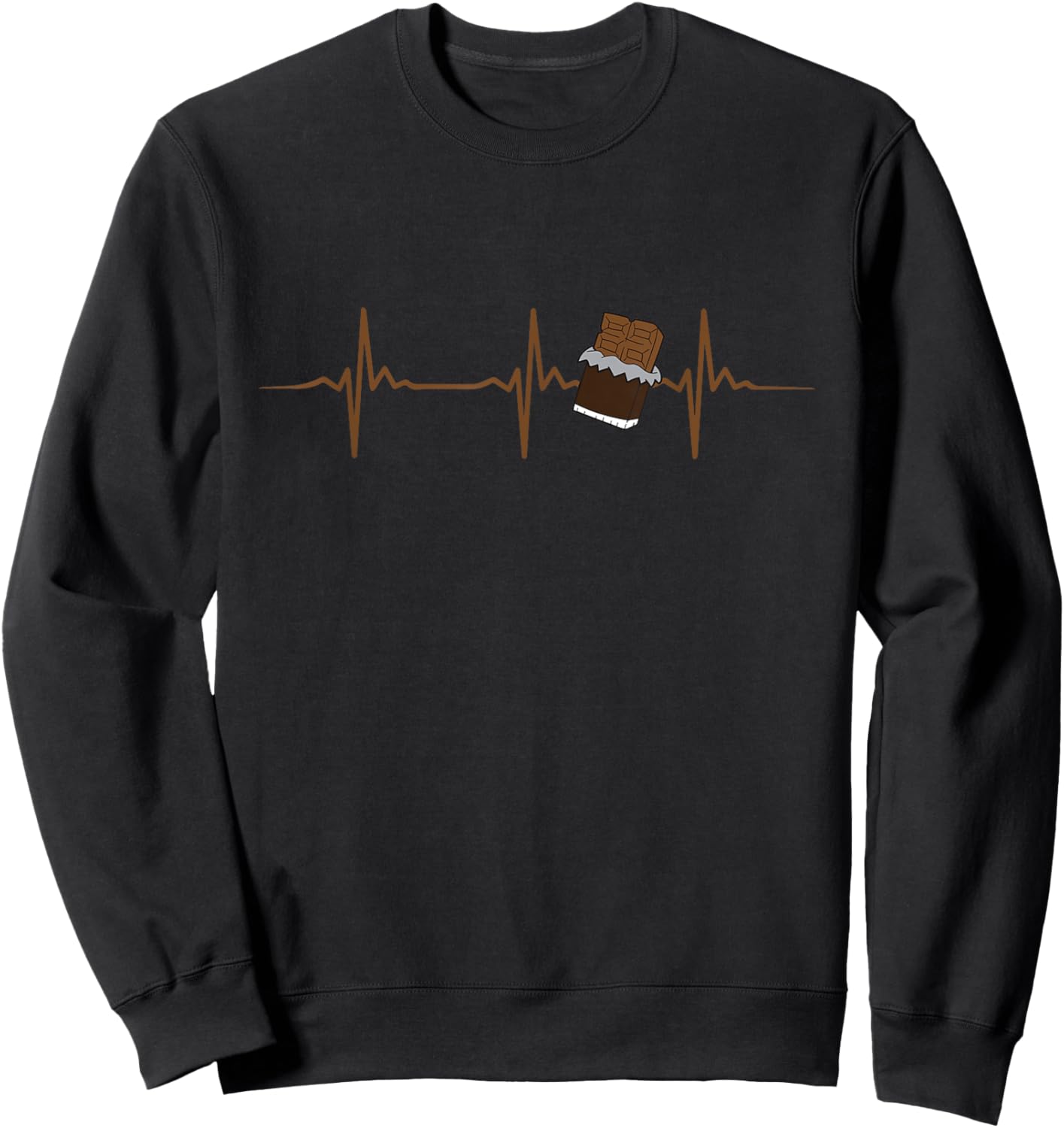 Chocolate Lover Quote Humor Chocolate Milk Chocolate Bars Sweatshirt - Sweatshirt | Black