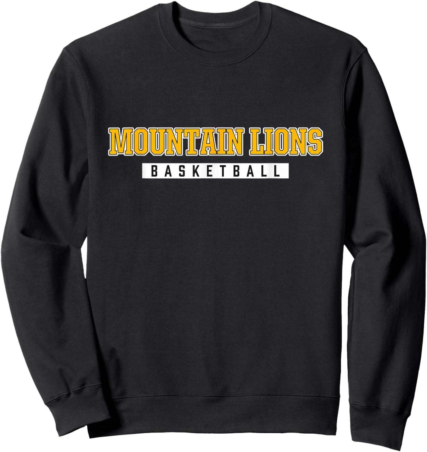 Mountain Lions Basketball Tucker County High School Sweatshirt - Sweatshirt | Black