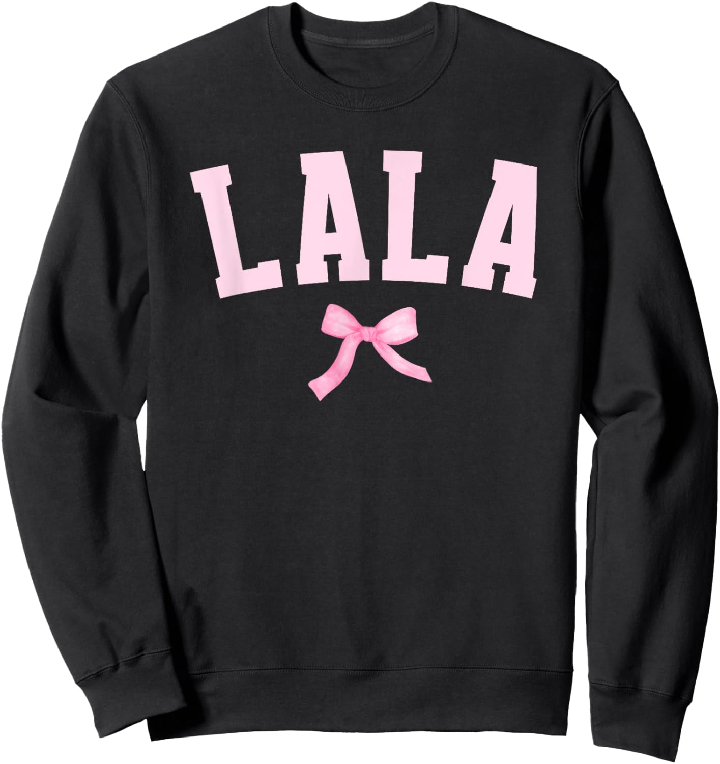 Best Lala Grandma For Mother's Day Black -Adults Small Classic Short Sleeve Appreciation Sweatshirt - Sweatshirt | Black