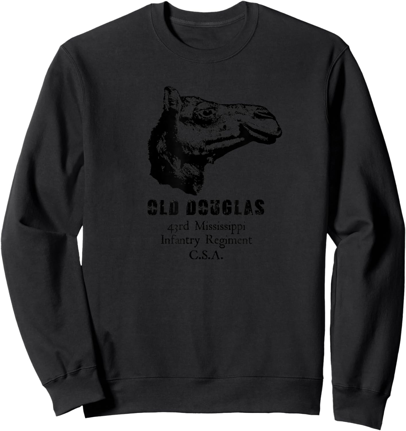 Old Douglas The Camel Regiment Sweatshirt - Sweatshirt | Black