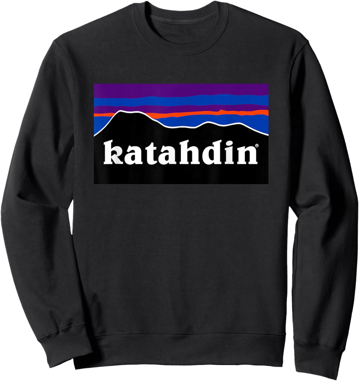 Mount Katahdin Maine Sweatshirt - Sweatshirt | Black